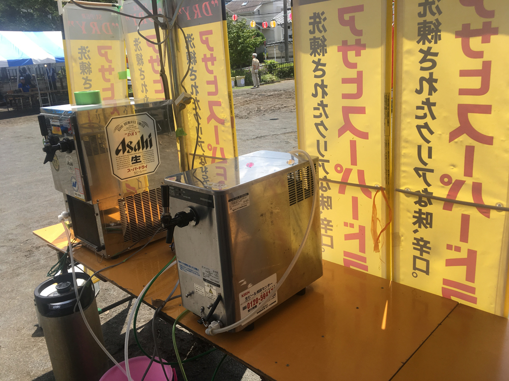 素人がやるお祭り屋台 儲かる夜店にしよう！生ビールは儲かりまっせ 