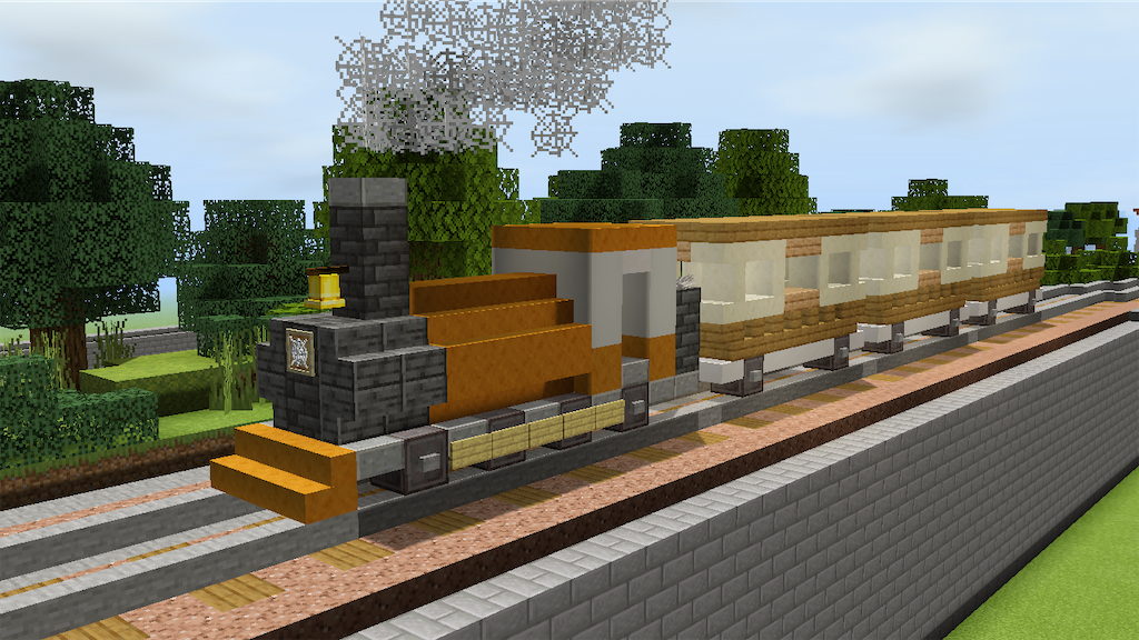 マイクラで遊園地を作る Part3 汽車の制作 Minecraft 77 Yo Craft ヨークラフト