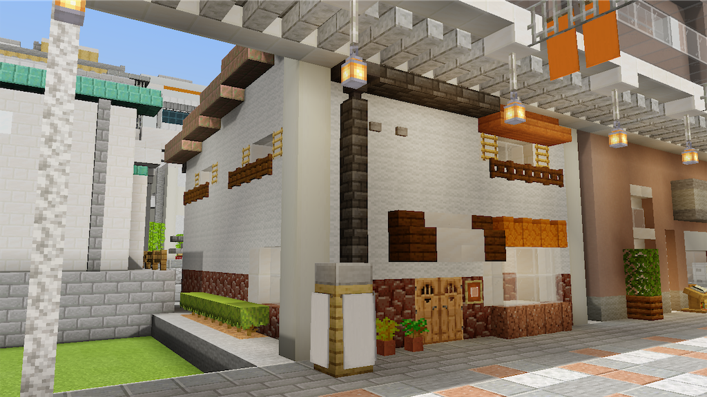 マイクラで商店街にカフェを作る Minecraft 98 Yo Craft ヨークラフト