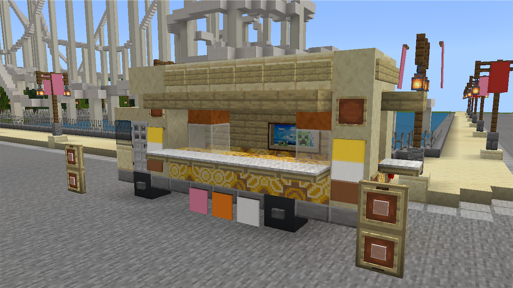 マイクラでキッチンカーを作る Minecraft 128 Yo Craft ヨークラフト