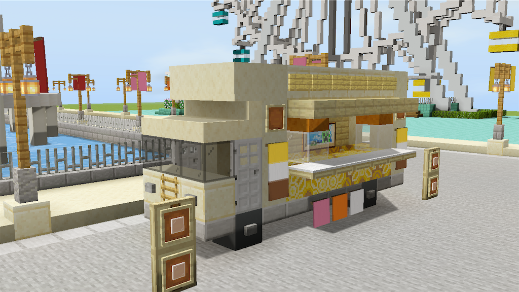 マイクラでキッチンカーを作る Minecraft 128 Yo Craft ヨークラフト