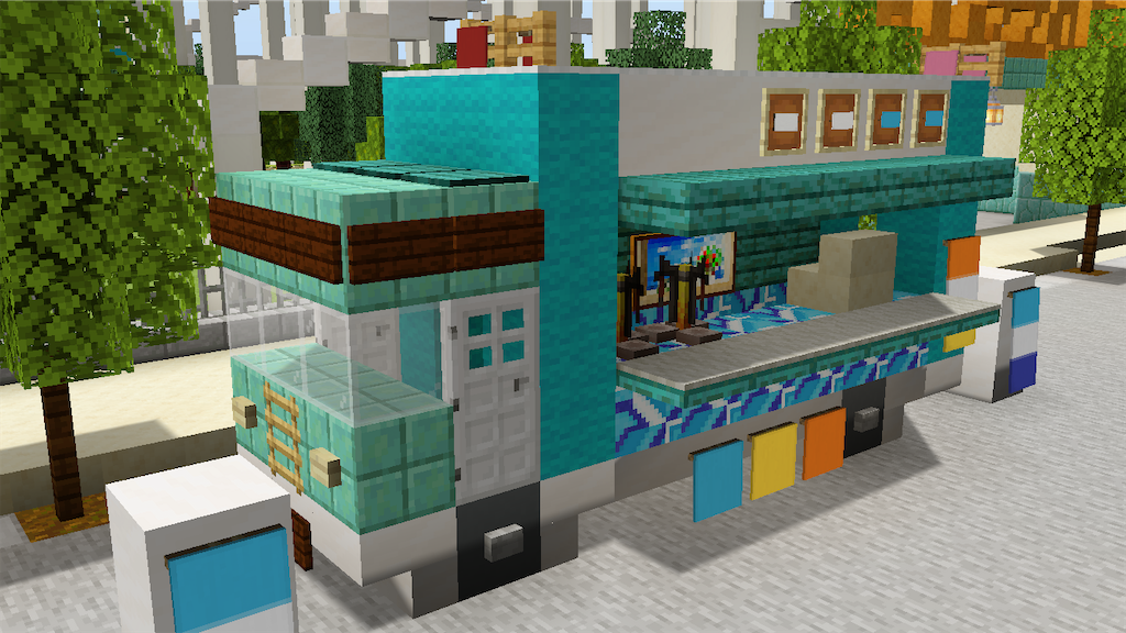 マイクラでキッチンカーを作る Minecraft 128 Yo Craft ヨークラフト