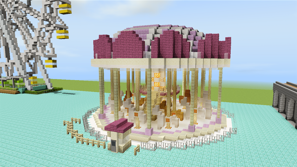 マイクラでメリーゴーランドを作る Minecraft 129 Yo Craft ヨークラフト