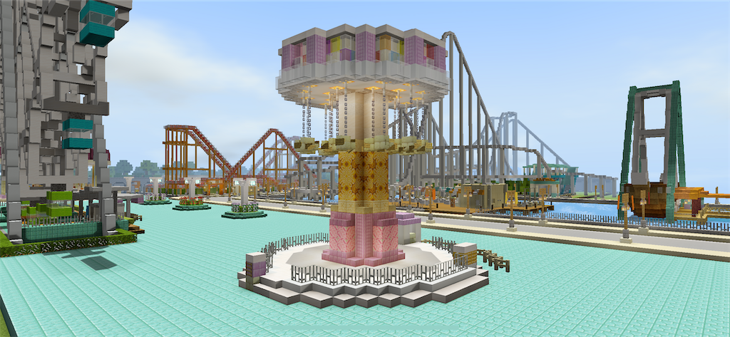遊園地制作 マイクラで空中ブランコを作る Minecraft 150 Yo Craft ヨークラフト