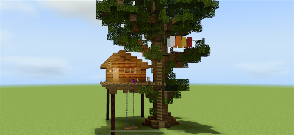 マイクラでのツリーハウスの作り方 Minecraft 番外編 Yo Craft ヨークラフト