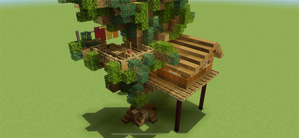 マイクラでのツリーハウスの作り方 Minecraft 番外編 Yo Craft ヨークラフト