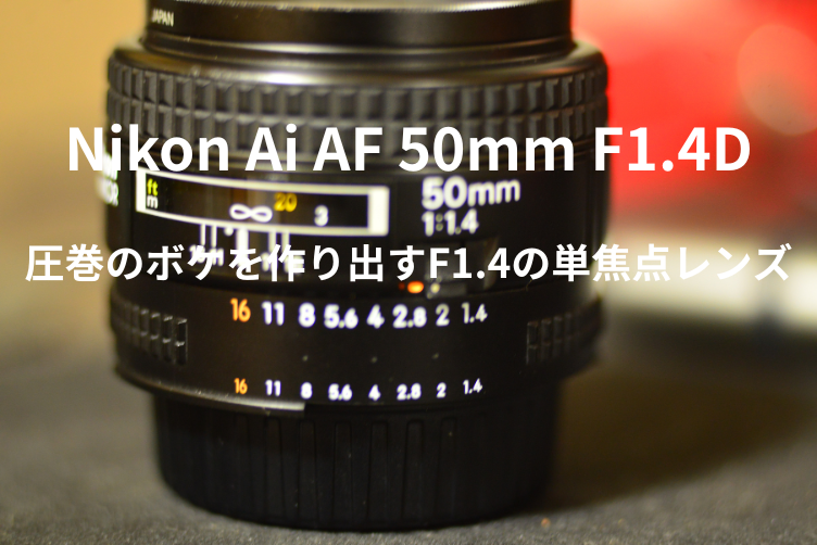 にじむような美しい発色！『Nikon Ai AF 50mm F1.4D』レビュー！ - れ