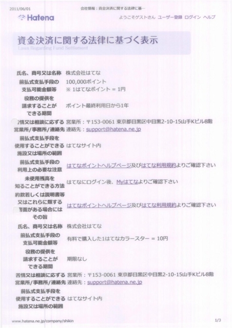 株式会社はてな・自家型発行者名簿 13/17