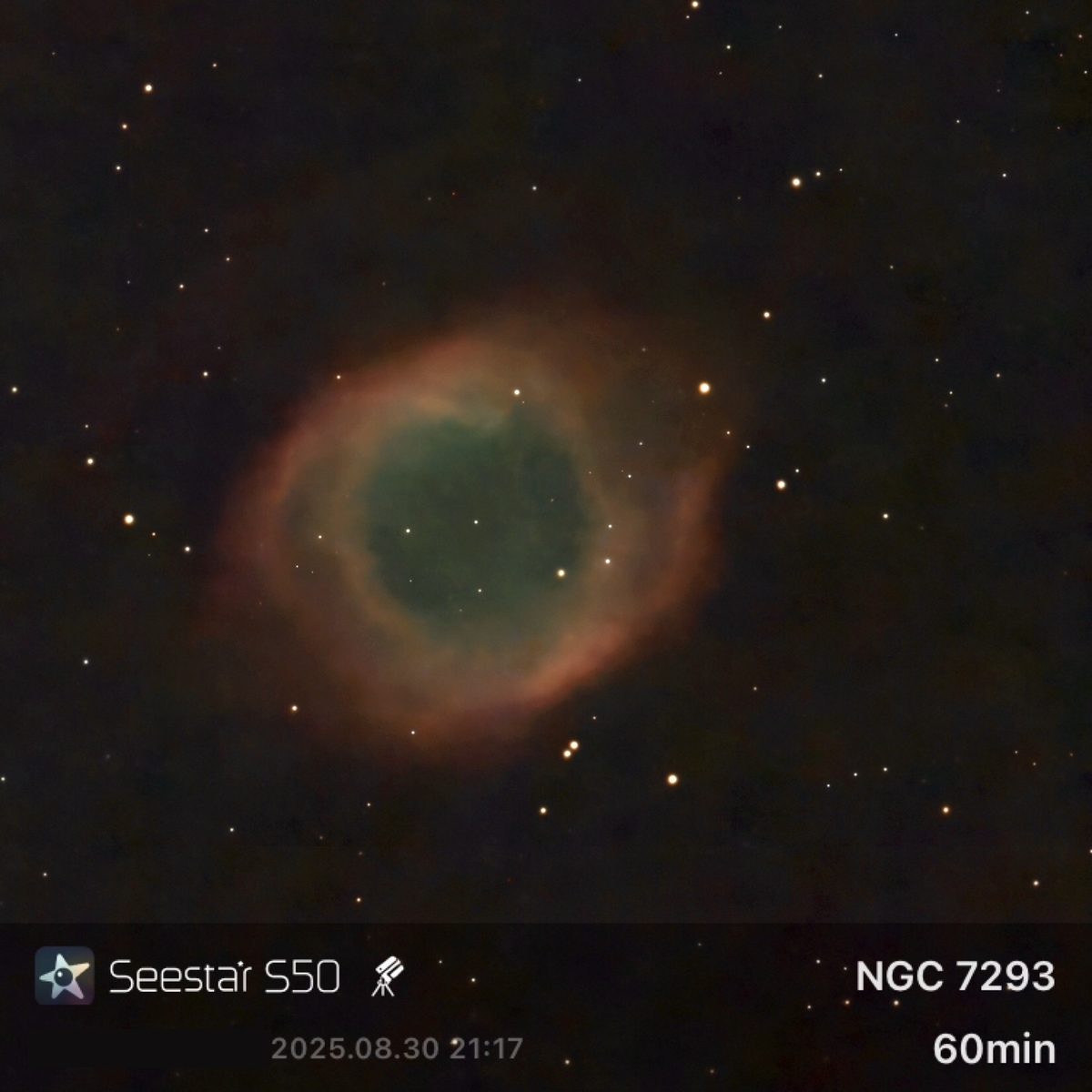 星見娘で電視観望5146(C63 Eye of God in Aqr) - よしべや自然博物館