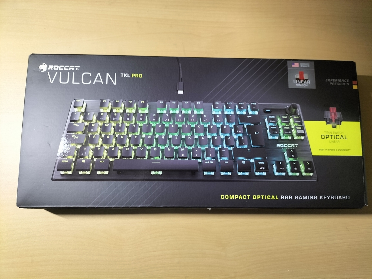 キーボード ROCCAT VALCAN TKL PRO ROCCAT Vulcan TKL Pro」レビュー。滑らかなキータッチの光学式