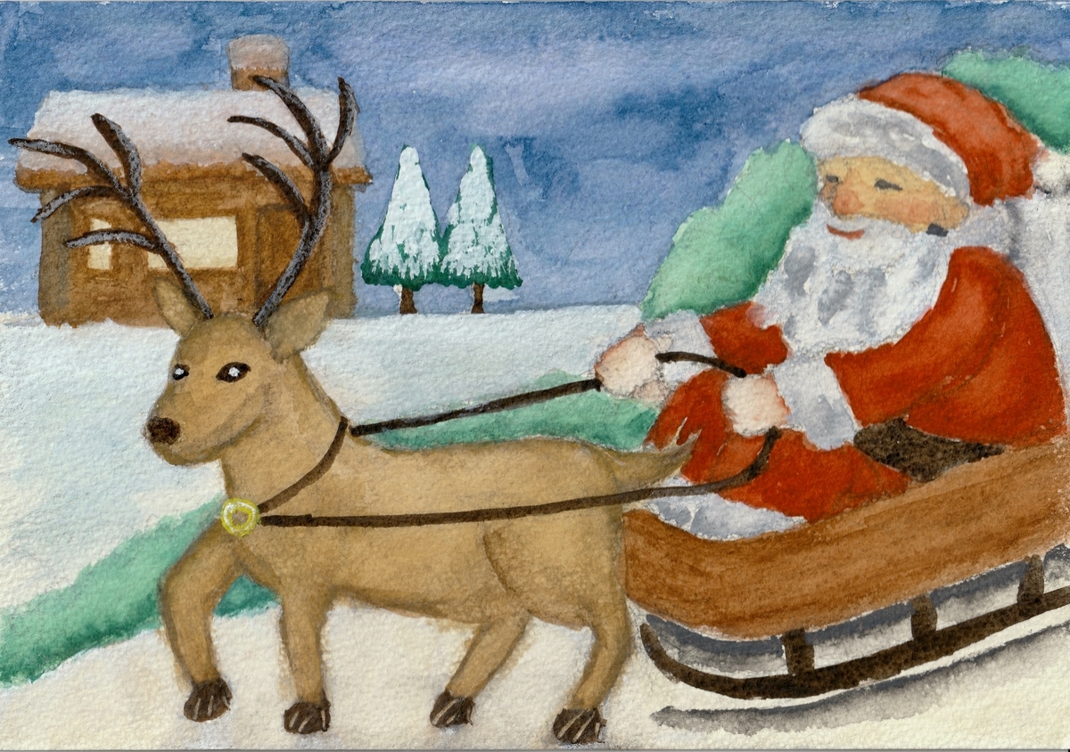 サンタさんを描いてみました - アプリコットな日々