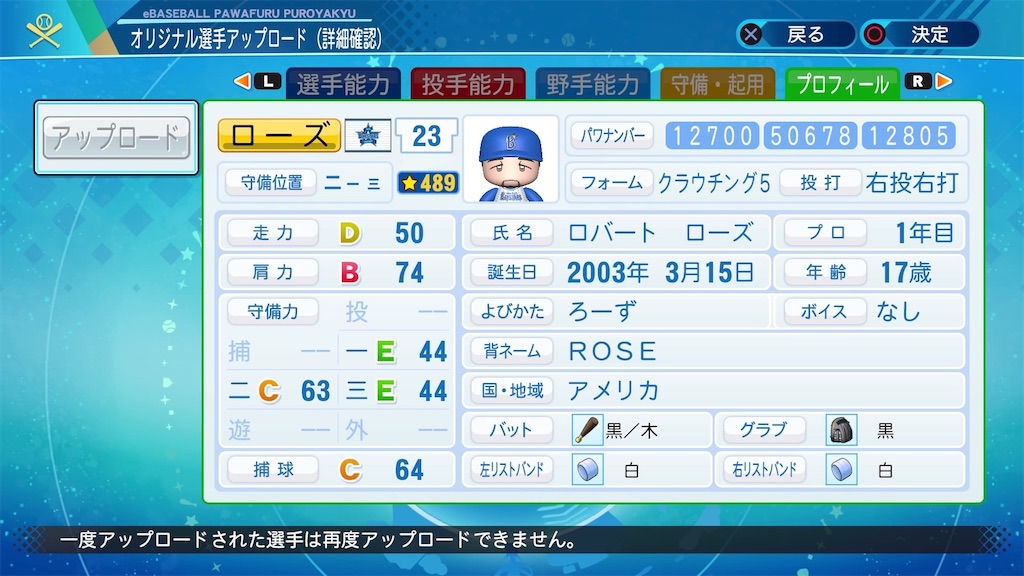 ロバート・ローズ1999 - ゆるーくパワプロ