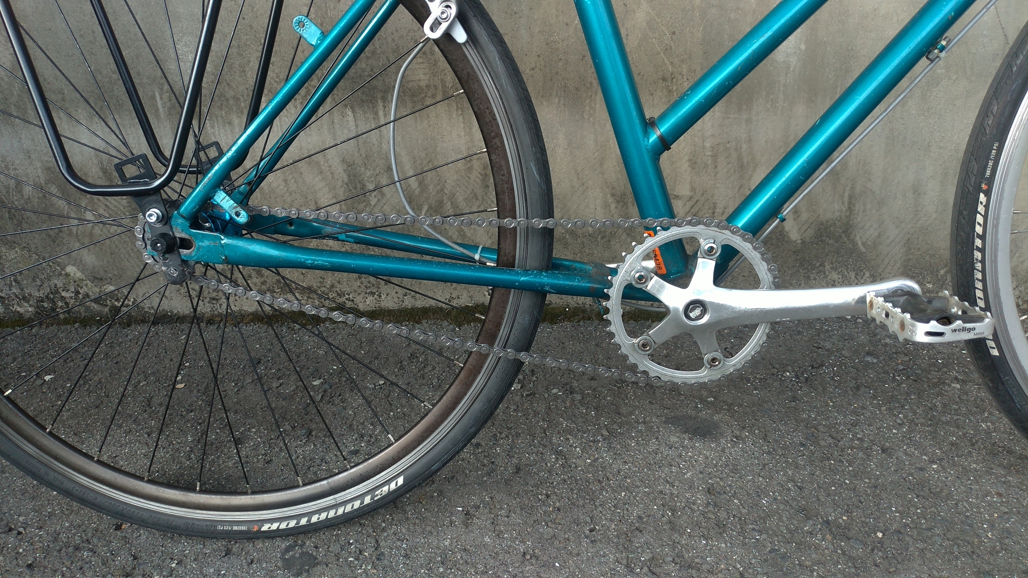 シングルスピード自転車 黒 700C（←検）ママチャリ　改造 最高の品質 シングルスピード自転車 黒 メルカリ - 改造 700C