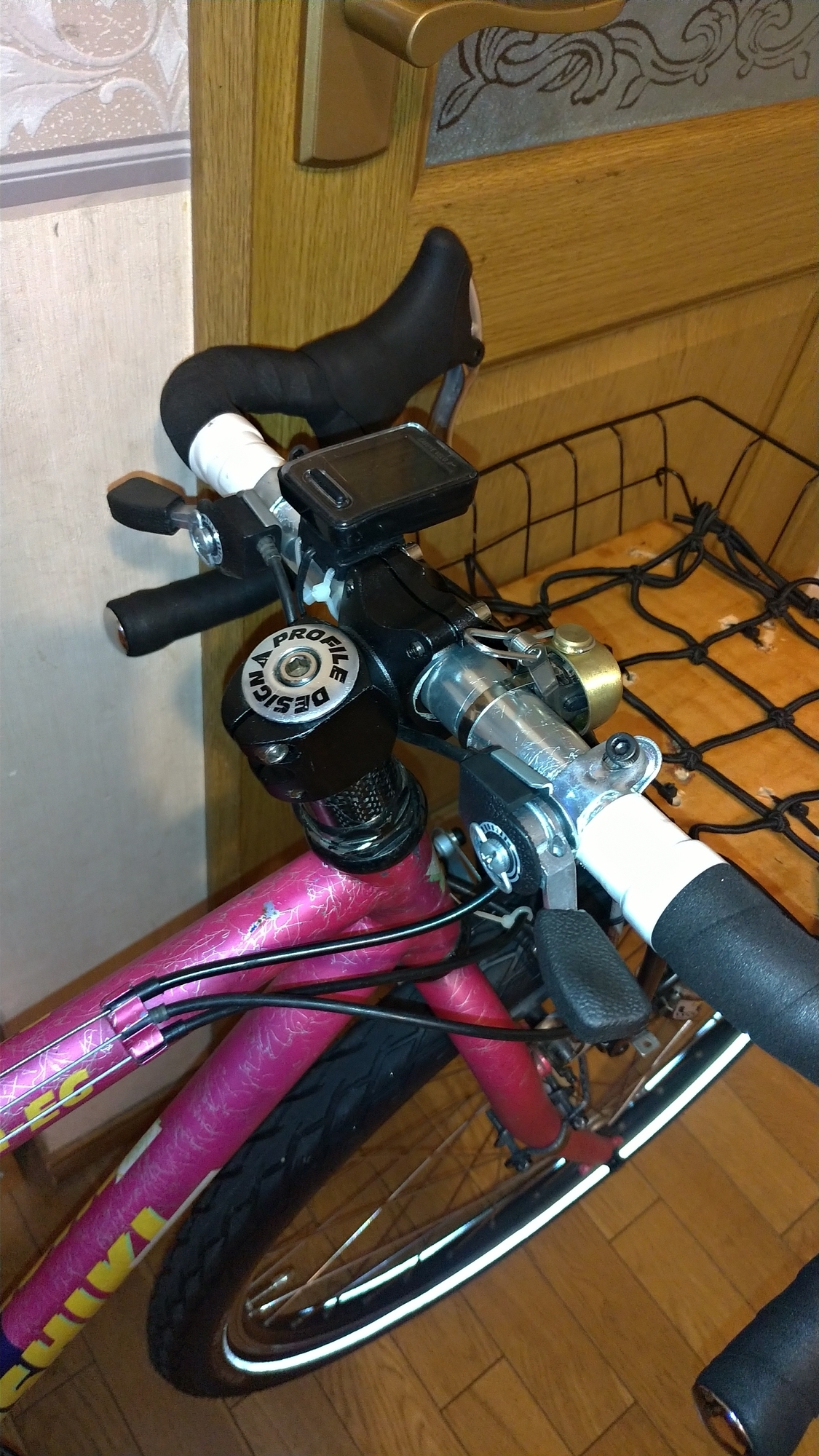 22.2mm用の中華サムシフターを、23.8mmのドロップハンドルに直接