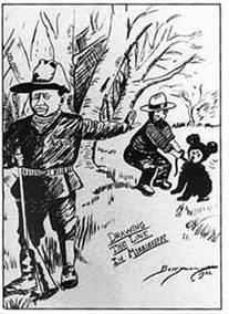 1902年11月16日のワシントンポスト紙に掲載された漫画