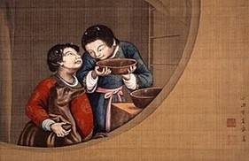 『児童愛犬図』 (1770年代)