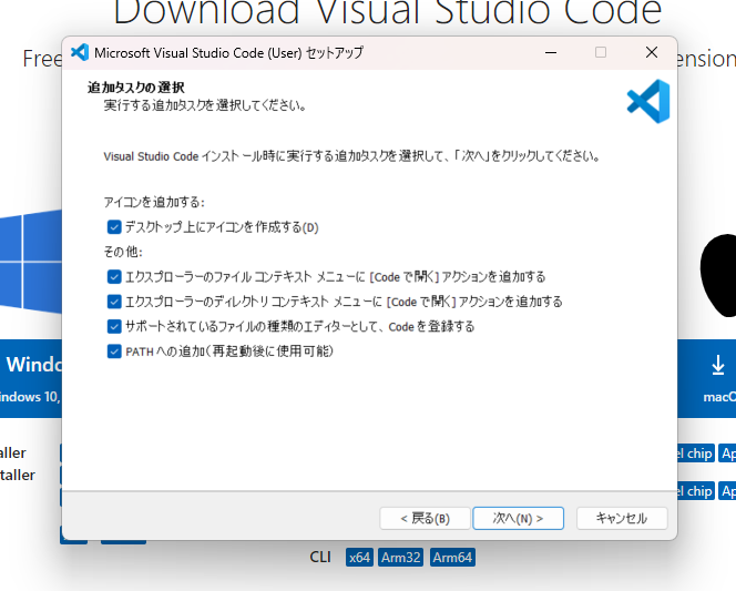 インストールオプション