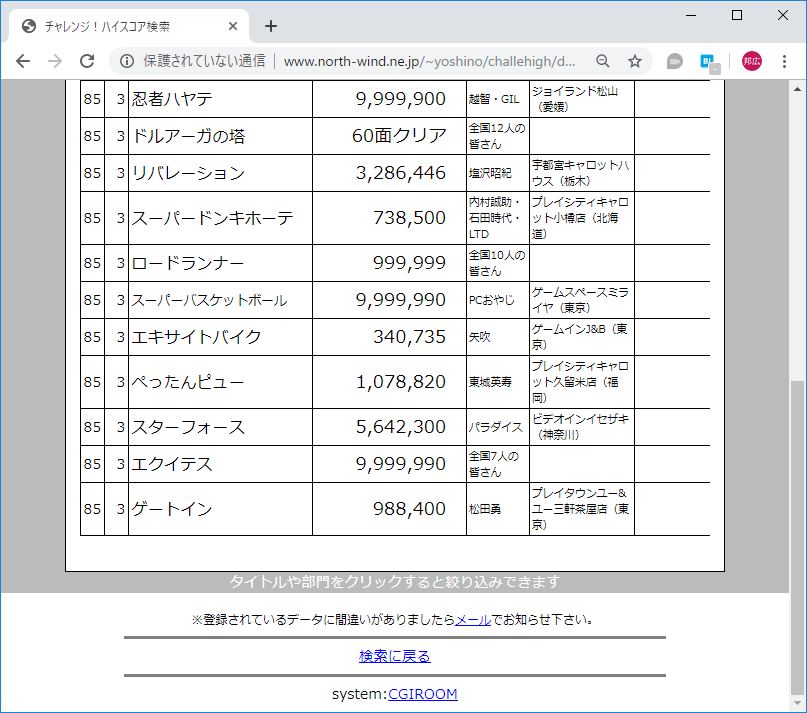 ベーマガ全一12 ：1985年3月号 - ゲームとハイスコアと