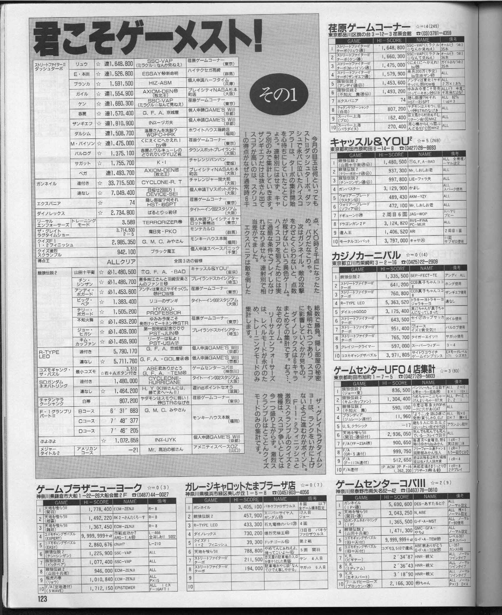 ゲーメスト　1993.04〜1994.05 １４冊 ゲーメスト 1993.04〜1994.05 14冊 ゲーメスト 1993.04