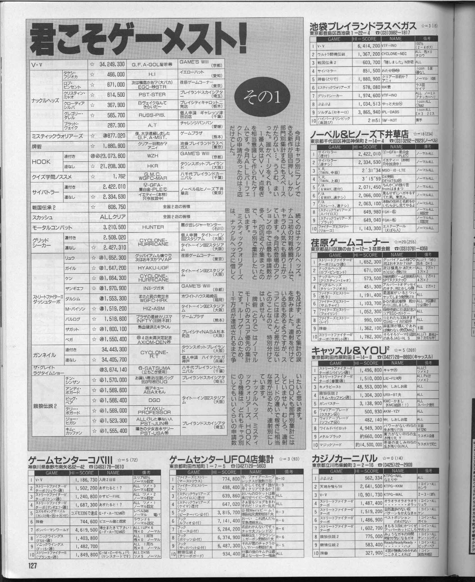 ゲーメスト全一79 ：1993年6月号 - ゲームとハイスコアと
