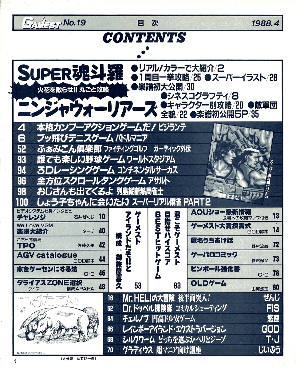 ゲーメスト全一17 ：1988年4月号 - ゲームとハイスコアと