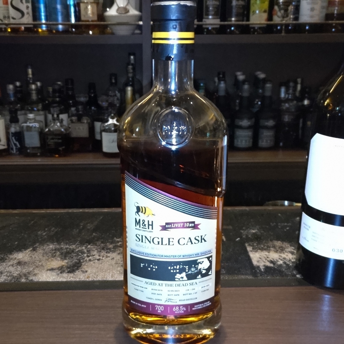 ウイスキー M&H SINGLE CASK Dead Sea Mr. SHIZUYA M＆H シングルカスク DeadSea for Master of Whisky Mr.SHIZUYA