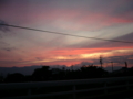 [風景・景観][空][夕焼け]2009年6月25日の夕暮れ