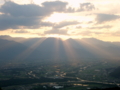 [風景・景観][空][夕焼け]2009年6月25日の夕暮れ