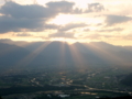 [風景・景観][空][夕焼け]2009年6月25日の夕暮れ