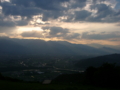 [風景・景観][空][夕焼け]2009年6月25日の夕暮れ