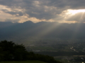 [風景・景観][空][夕焼け]2009年6月25日の夕暮れ