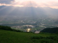 [風景・景観][空][夕焼け]2009年6月25日の夕暮れ