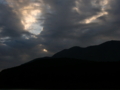 [風景・景観][空][夕焼け]飯綱山（長野県飯綱町）