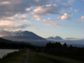 [風景・景観][湖][空][夕焼け]飯綱高原・霊仙寺湖（長野県飯綱町）