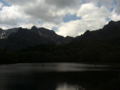 [風景・景観][山][湖][空]戸隠山・鏡池