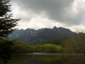 [風景・景観][山][湖][空]戸隠山・鏡池