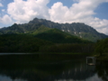 [風景・景観][山][湖][空]戸隠山・鏡池