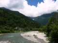 [風景・景観][河川][空]上高地・梓川