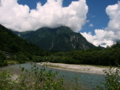 [風景・景観][河川][空]上高地・梓川