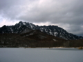 [風景・景観][雪][山][湖]戸隠高原・鏡池にて