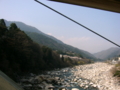 [風景・景観][空][河川]天白公園の桃介橋（長野県木曽郡南木曽町）