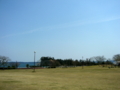 [風景・景観][空][桜]道の駅のとじま（石川県七尾市）