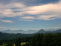 [風景・景観][空][山]戸隠展望苑より北アルプスを望む