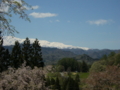 [風景・景観][空][桜]番所の桜（長野県上水内郡小川村）