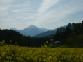 [風景・景観][空][菜の花]中山高原（長野県大町市）