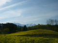 [風景・景観][空][菜の花]中山高原（長野県大町市）