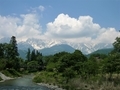 [風景・景観][空][河川]大出公園（長野県北安曇郡白馬村）