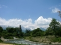 [風景・景観][空][河川]大出公園（長野県北安曇郡白馬村）