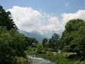 [風景・景観][空][河川]大出公園（長野県北安曇郡白馬村）