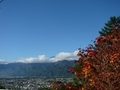 [風景・景観][空][紅葉]霊松寺（長野県大町市）